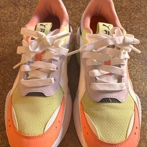 Puma Womens Rs-X Mismatched Lace Up Sneakers Shoes
